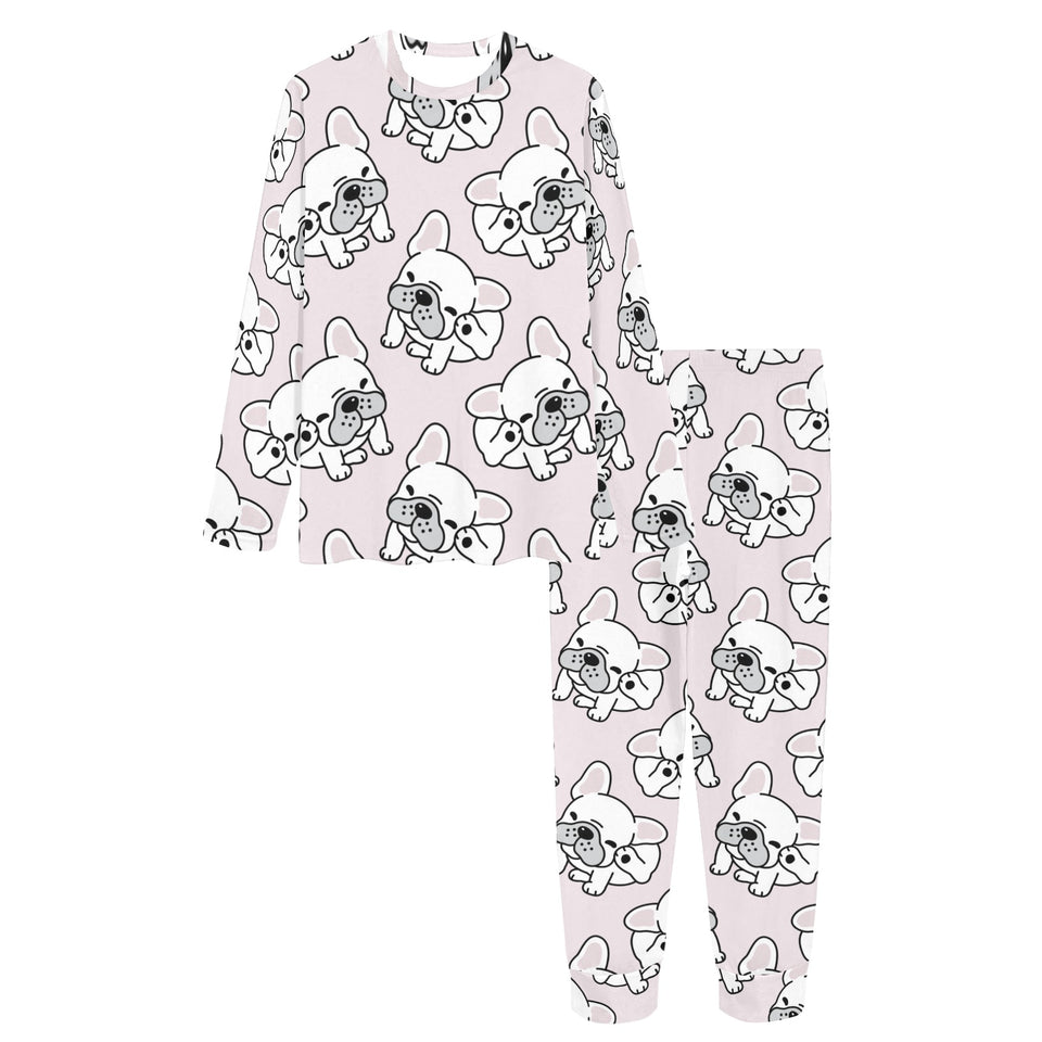 Cute french bulldog pattern Women's All Over Print Pajama Set
