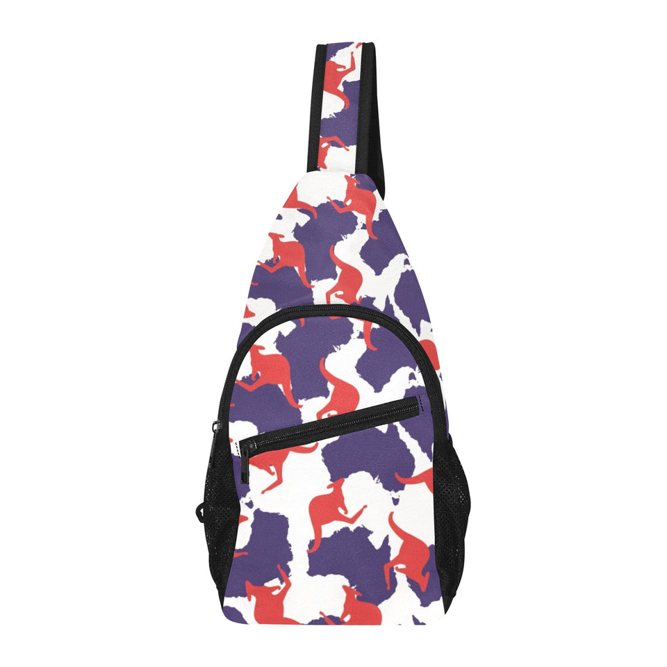 Kangaroo Australian pattern All Over Print Chest Bag