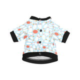 Bowling ball bowling pins blue blackground All Over Print Pet Dog Round Neck Fuzzy Shirt