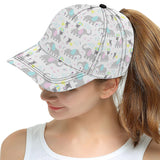 Cute elephant mouse pattern All Over Print Snapback Cap