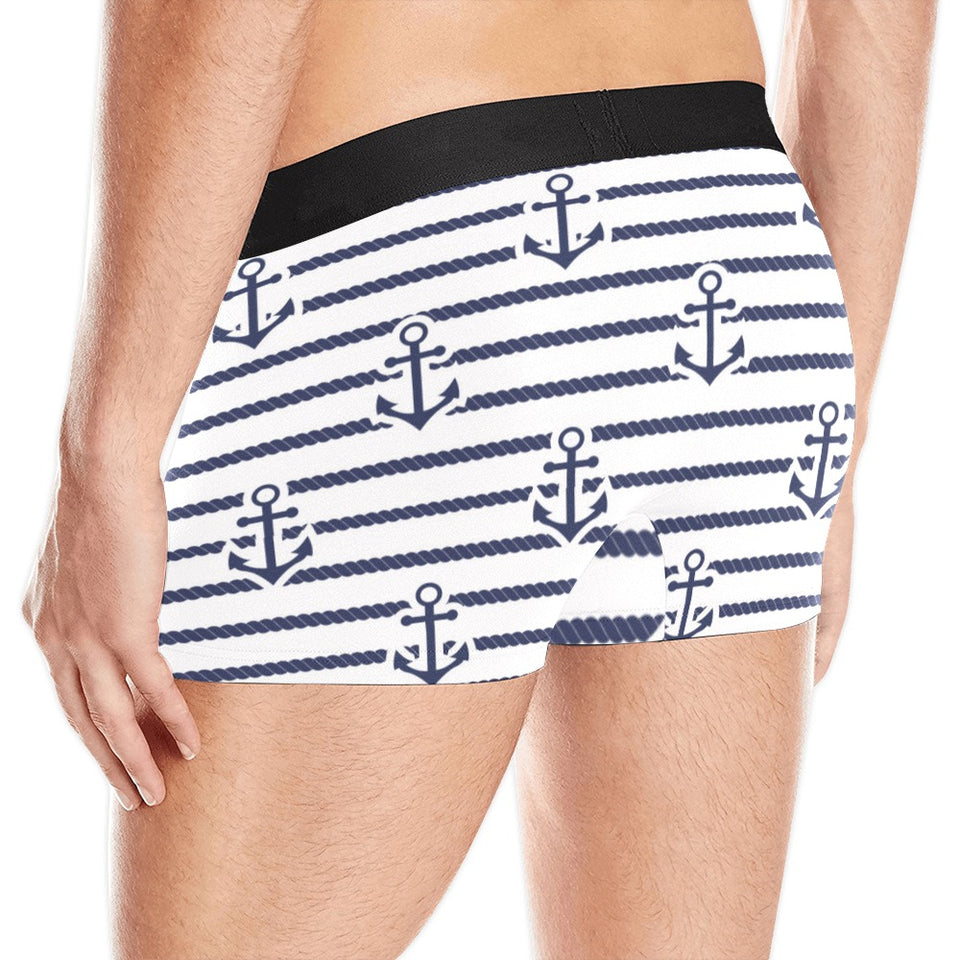 Anchor rope nautical  pattern Men's All Over Print Boxer Briefs Men's Underwear