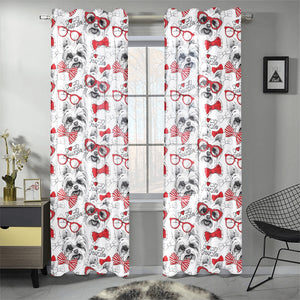 Yorkshire Terrier Pattern Print Design 04 Gauze Curtain