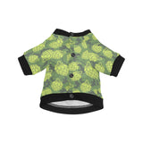 Hop pattern Hop cone background All Over Print Pet Dog Round Neck Fuzzy Shirt