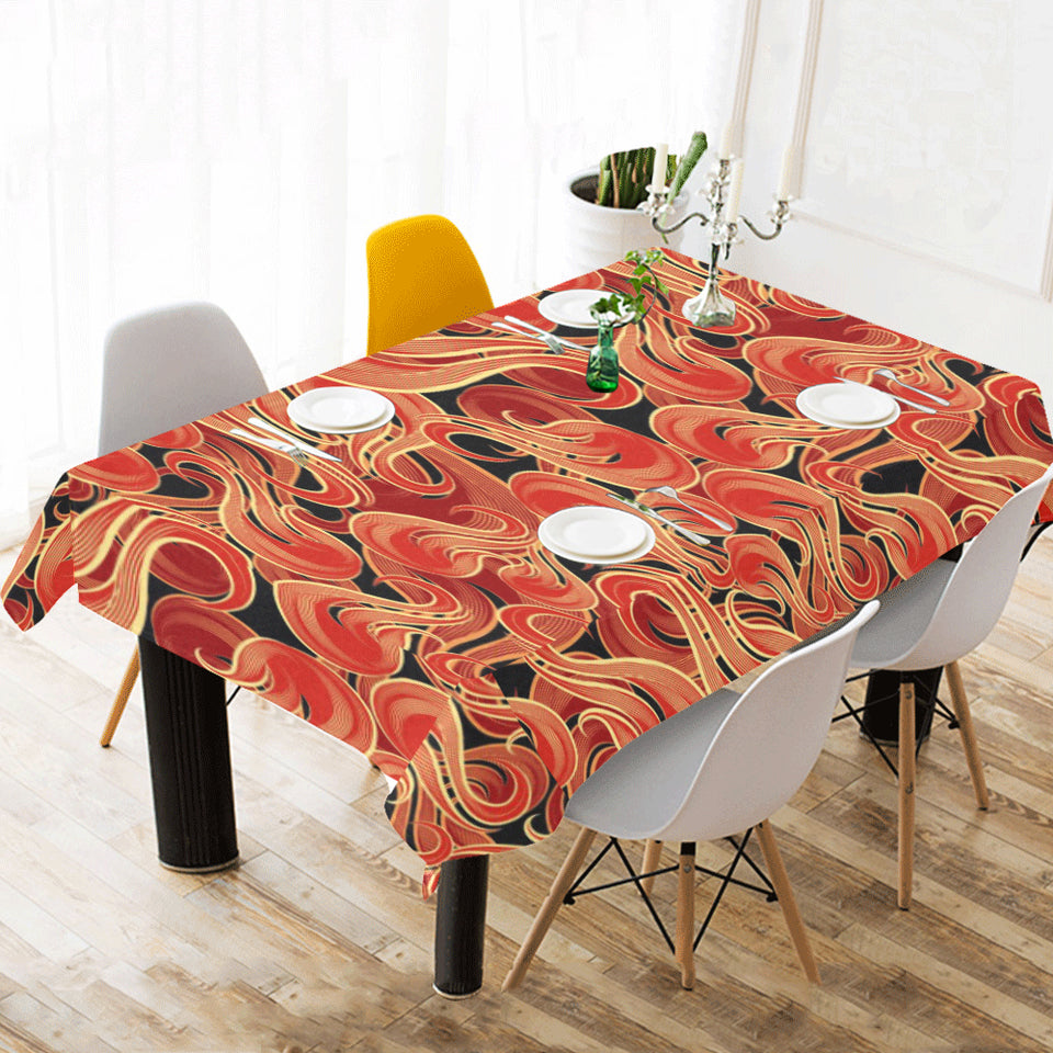 Fire flame pattern Tablecloth