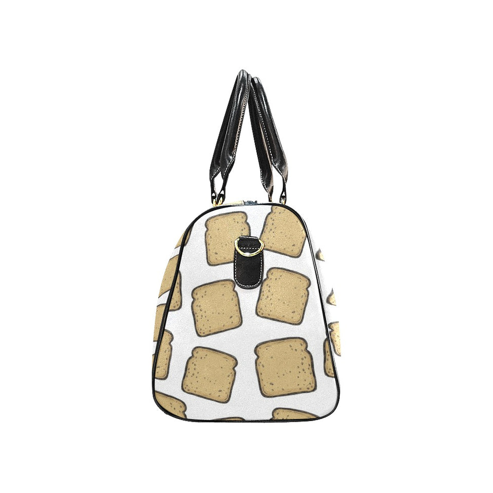 Bread Toast Pattern Print Design 03 Travel Bag