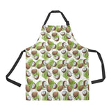 Coconut Pattern Print Design 04 All Over Print Adjustable Apron