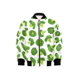 Cute broccoli pattern Kids' Boys' Girls' Bomber Jacket