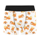 Brown pomeranian pattern Men's All Over Print Boxer Briefs Men's Underwear