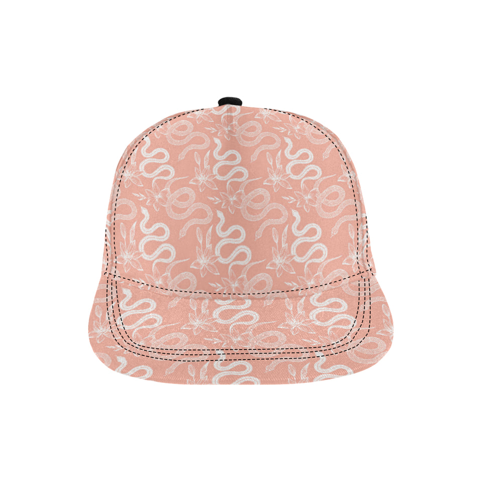 Snake lilies flower pattern All Over Print Snapback Cap