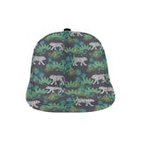 white bengal tigers tropical plant All Over Print Snapback Cap