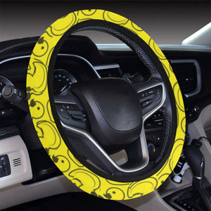 Duck Toy Pattern Print Design 02 Car Steering Wheel Cover