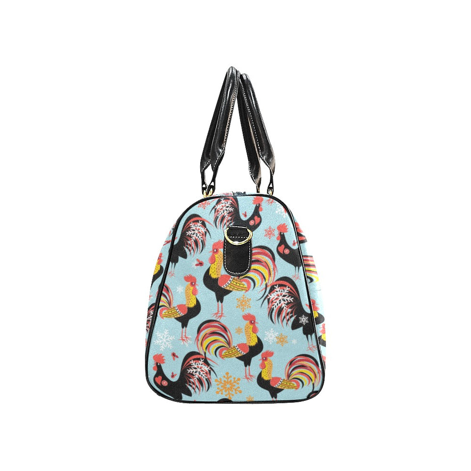 Rooster chicken cock snowfalke Travel Bag