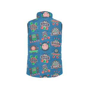 Darts Pattern Print Design 02 Men's Padded Vest