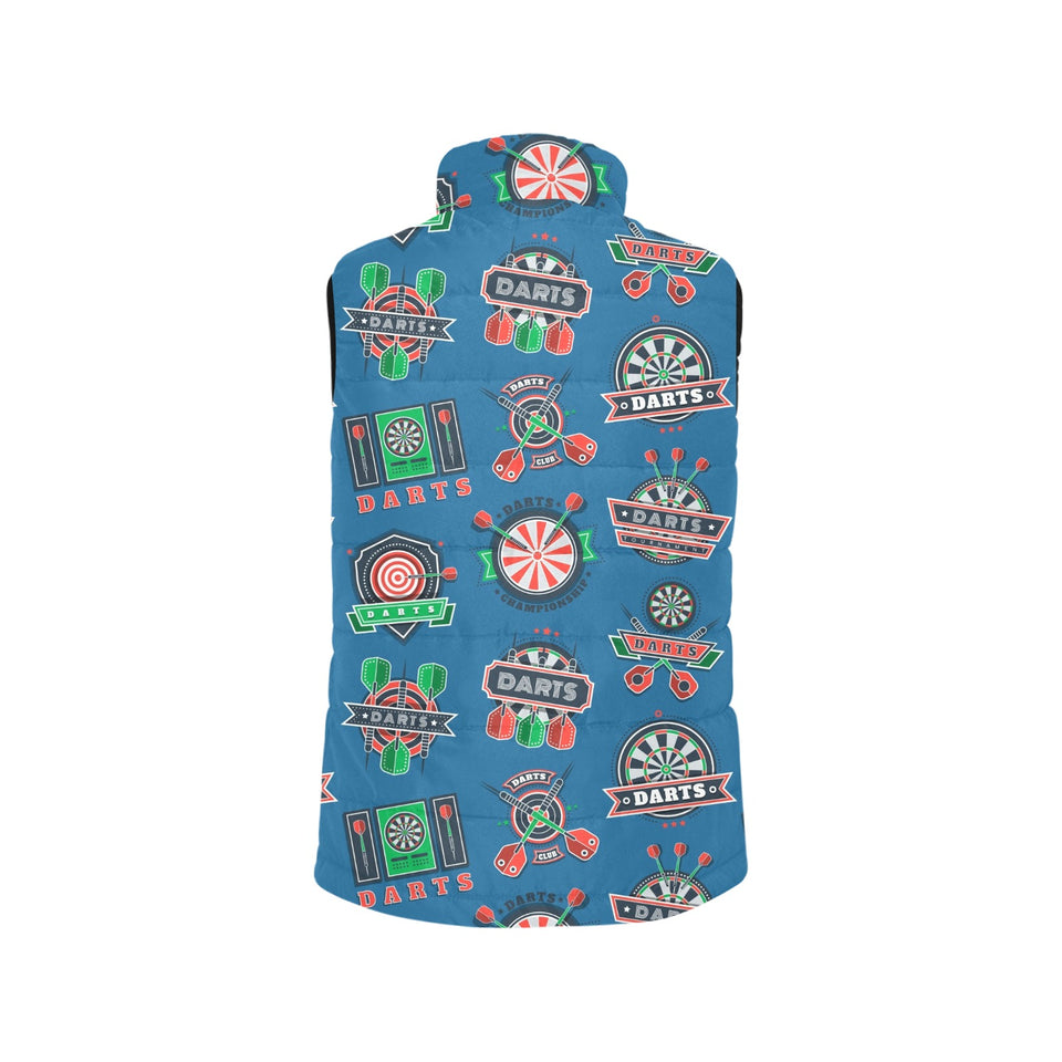 Darts Pattern Print Design 02 Men's Padded Vest