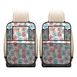Chemistry Periodic Table Pattern Print Design 02 Car Seat Back Organizer