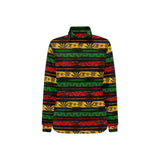 Canabis Marijuana Weed Pattern Print Design 04 Women's Long Sleeve Polo Shirt