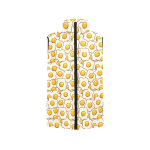 Fried Eggs Pattern Print Design 02 Men's Padded Vest