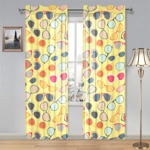 Sun Glasses Pattern Print Design 05 Gauze Curtain