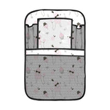 Poodle dog rose cake pattern Car Seat Back Organizer