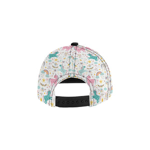 Colorful unicorn pattern All Over Print Snapback Cap