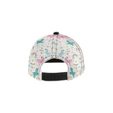 Colorful unicorn pattern All Over Print Snapback Cap