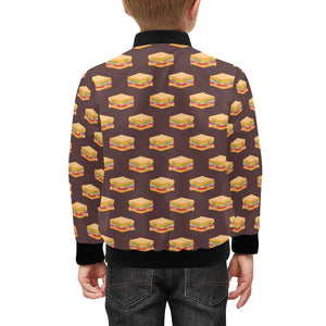 Sandwich Pattern Print Design 04 Kids' Boys' Girls' Bomber Jacket