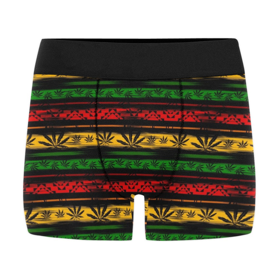 Canabis Marijuana Weed Pattern Print Design 04 Men's All Over Print Boxer Briefs Men's Underwear