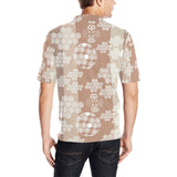Beautiful hexagon japanese pattern Men's All Over Print Polo Shirt