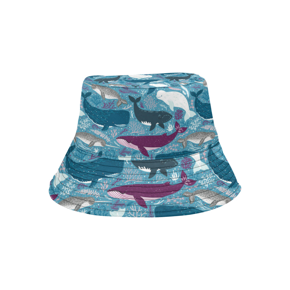 Whale design pattern Unisex Bucket Hat
