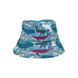 Whale design pattern Unisex Bucket Hat