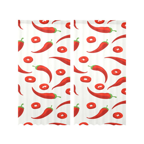 Chili pattern Gauze Curtain