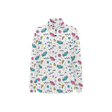 Candy design pattern Women's Long Sleeve Polo Shirt