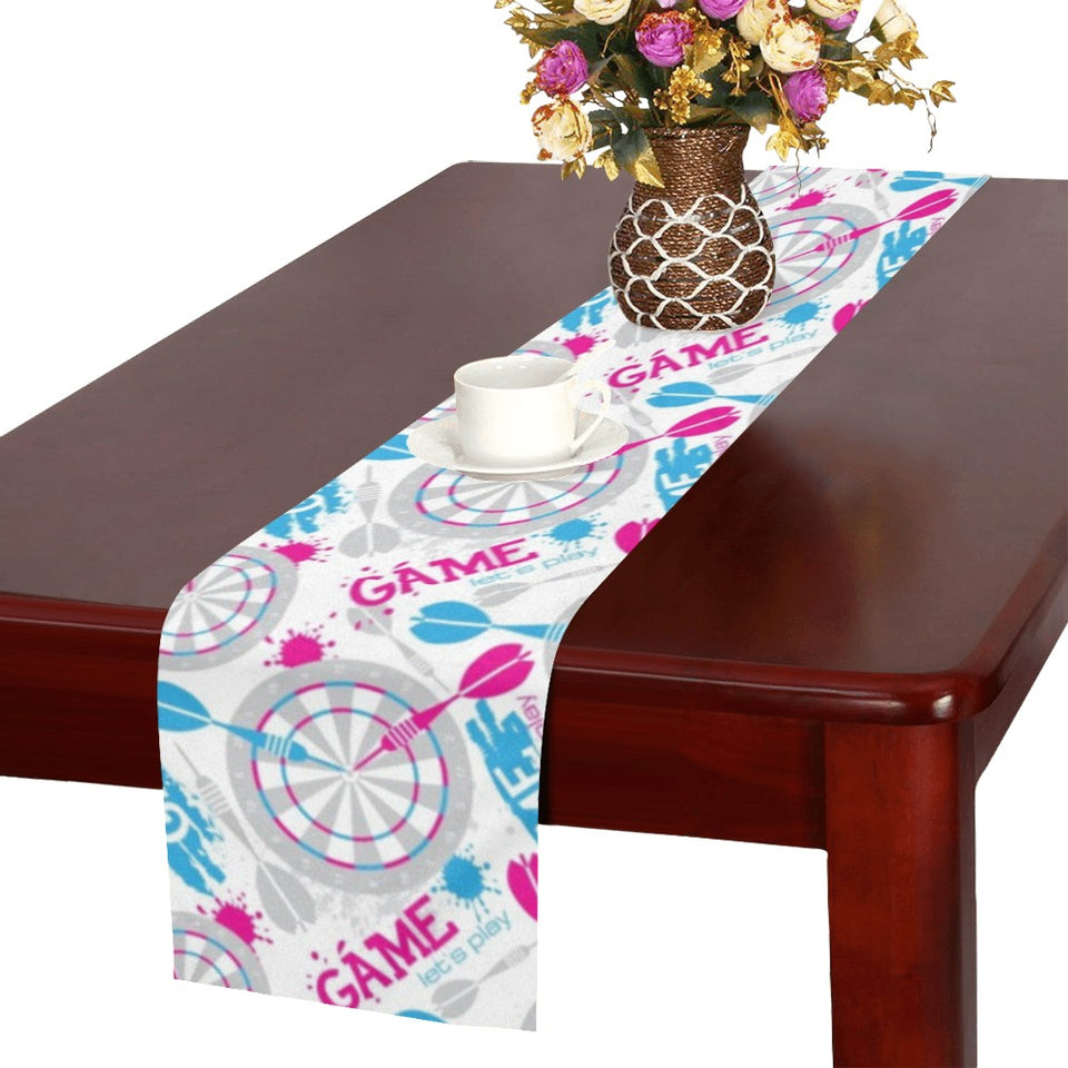 Darts Pattern Print Design 01 Table Runner