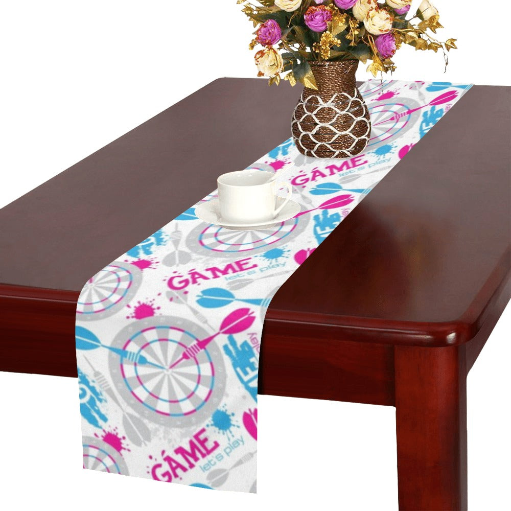 Darts Pattern Print Design 01 Table Runner