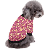 Popcorn Pattern Print Design 02 All Over Print Pet Dog Round Neck Fuzzy Shirt