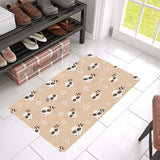 Cute raccoon heart pattern Doormat