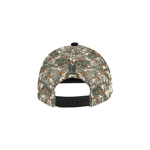 Monkey tropical leaves background All Over Print Snapback Cap