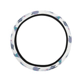 Pigeon Pattern Print Design 03 Car Steering Wheel Cover