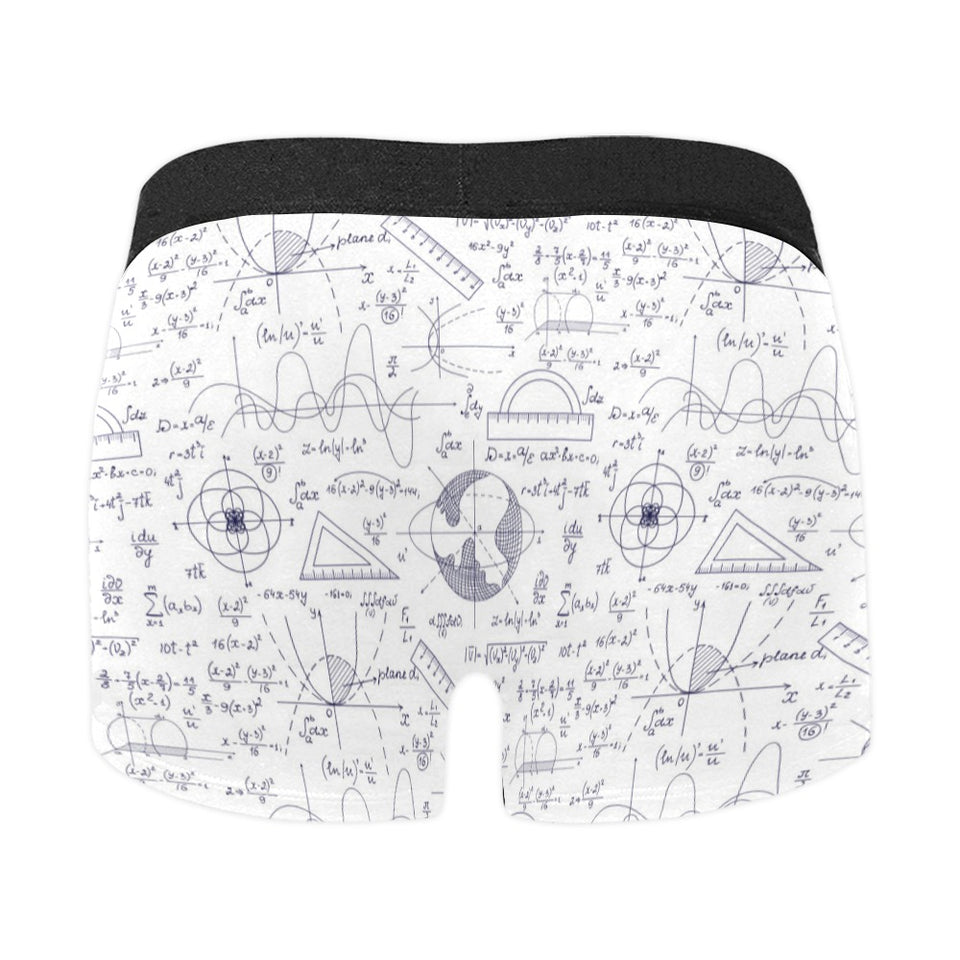 Math Pattern Print Design 03 Men's All Over Print Boxer Briefs Men's Underwear