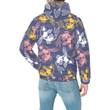 Koi Fish Carp Fish pattern Men's Padded Hooded Jacket