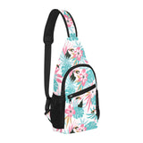 Toucan tropical flower leave pattern All Over Print Chest Bag