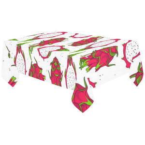 dragon fruits white background Tablecloth