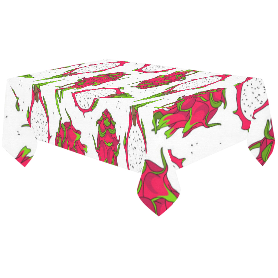 dragon fruits white background Tablecloth