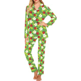 Ladybug Pattern Print Design 01 Women's Long Pajama Set