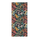 Colorful snake plant pattern Beach Towel