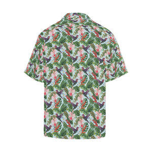 Hummingbird Pattern Print Design 05 Men's All Over Print Hawaiian Shirt (Model T58)