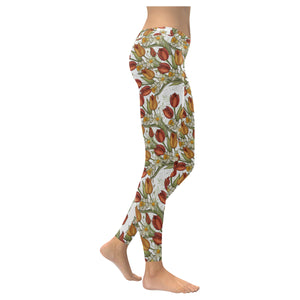 Red tulips and daffodils pattern Women's Legging Fulfilled In US