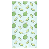 Durian pattern blue background Bath Towel