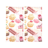 Cake cupcake sweets pattern Gauze Curtain