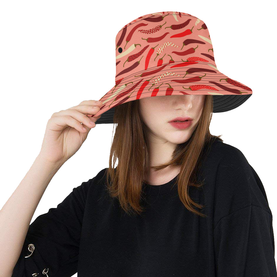 Beautiful Chili peppers pattern Unisex Bucket Hat